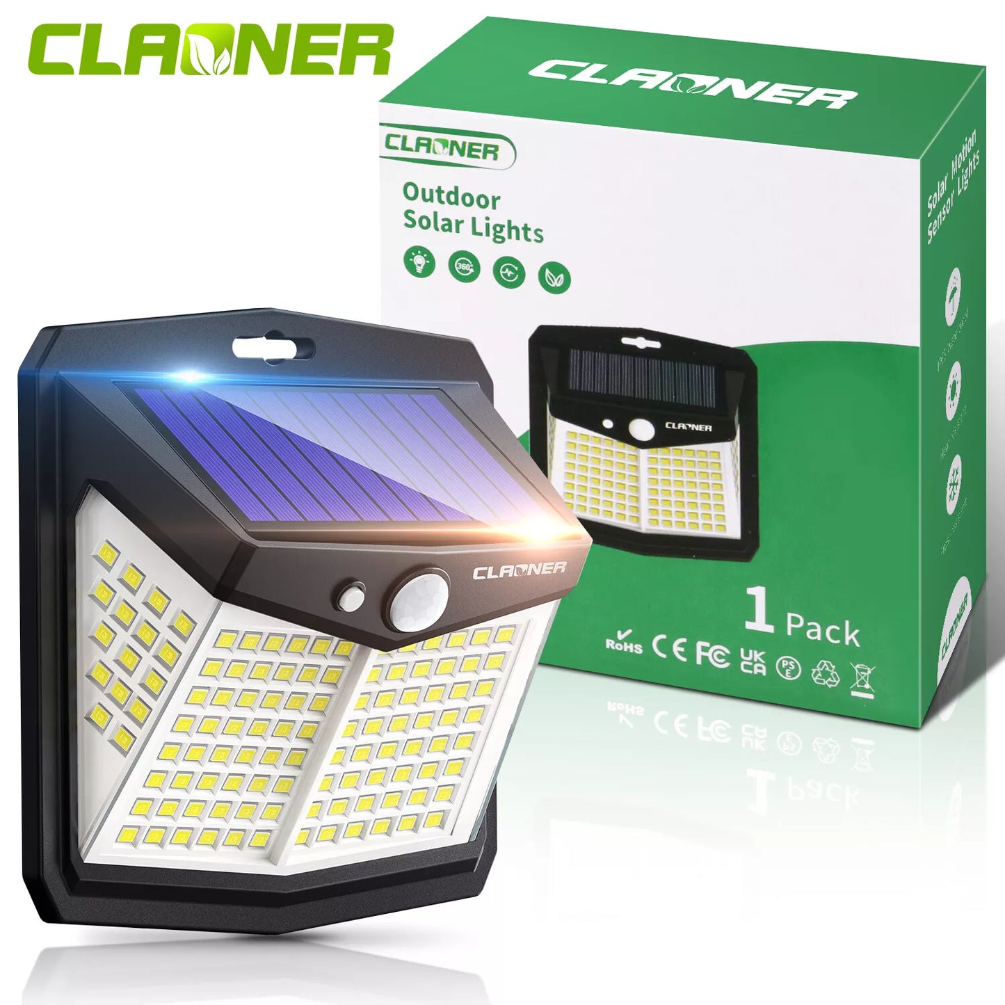 Motion Sensor Outdoor Solar Wall Light - Luxicro