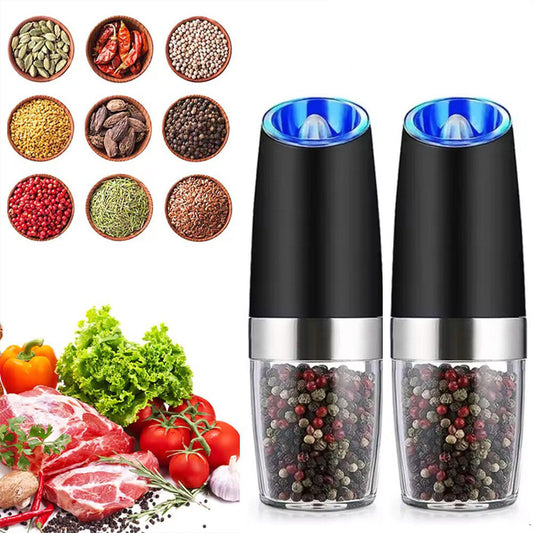 Automatic Salt Pepper Mill Set 2 Piece - Luxicro