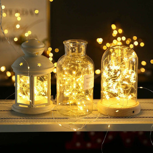 Bright Solar Powered Outdoor String Lights - Luxicro