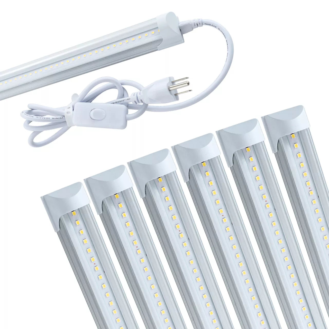 Bright 4FT 6 Pack Garage LED Lights - Luxicro
