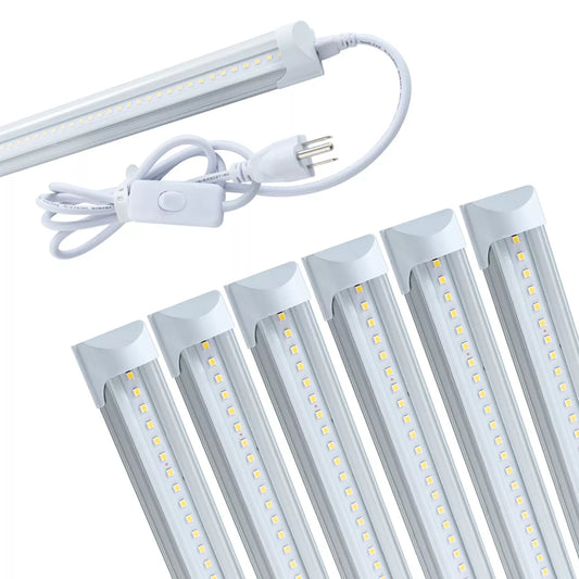 Bright 4FT 6 Pack Garage LED Lights - Luxicro