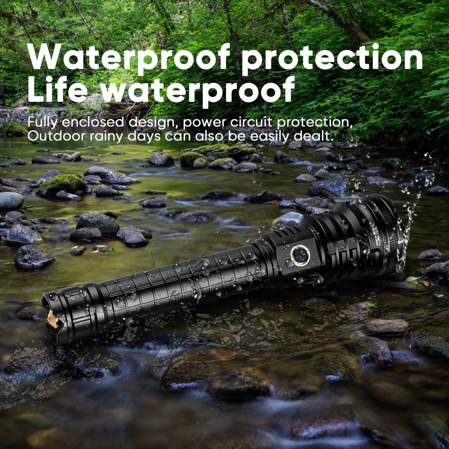 Bright 99000LM Rechargeable LED Torch for Outdoor Camping