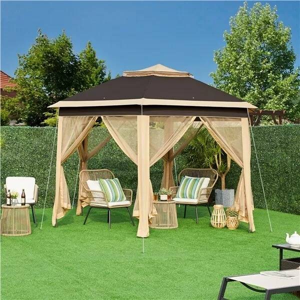 Large 3x13 Feet Garden Patio Canopy Gazebo - Luxicro