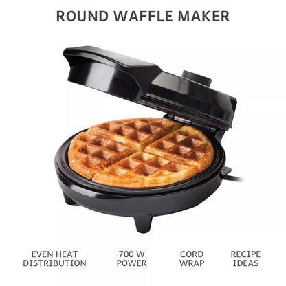 Easy Non-Stick Belgian Waffle Maker with Adjustable Heat
