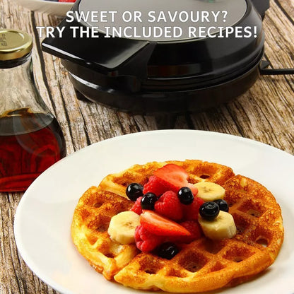 Simple Belgian Waffle Iron with Non Stick Surface