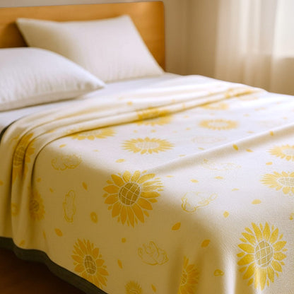 Bright Yellow Soft Cozy Throw Blanket
