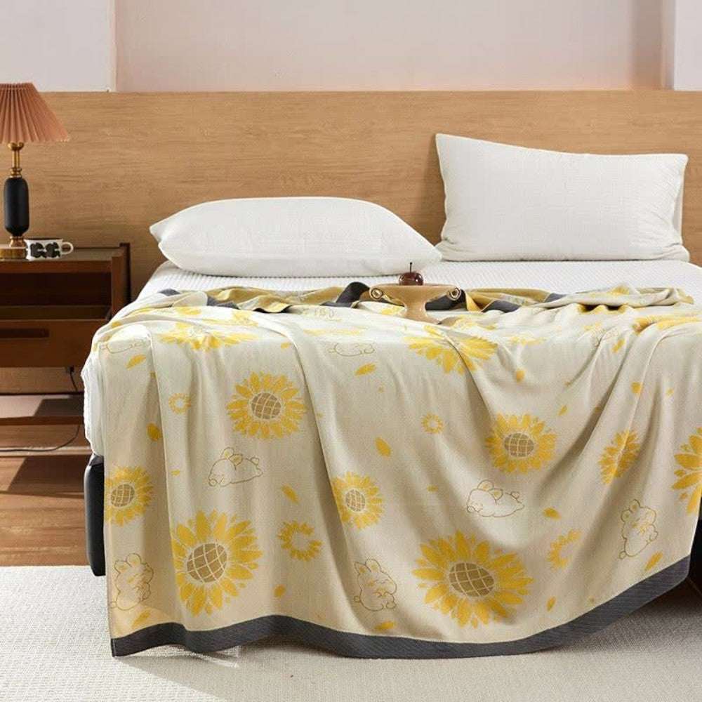 Bright Yellow Soft Cozy Throw Blanket - Luxicro