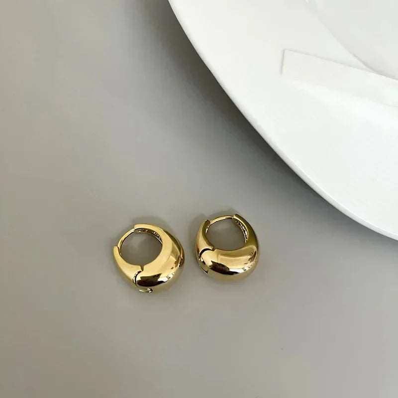 Classic Silver Close Fitting Earrings