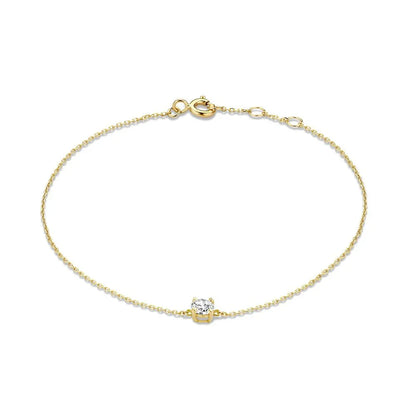 Elegant Silver Genuine Diamond Cuff Bracelet - Luxicro