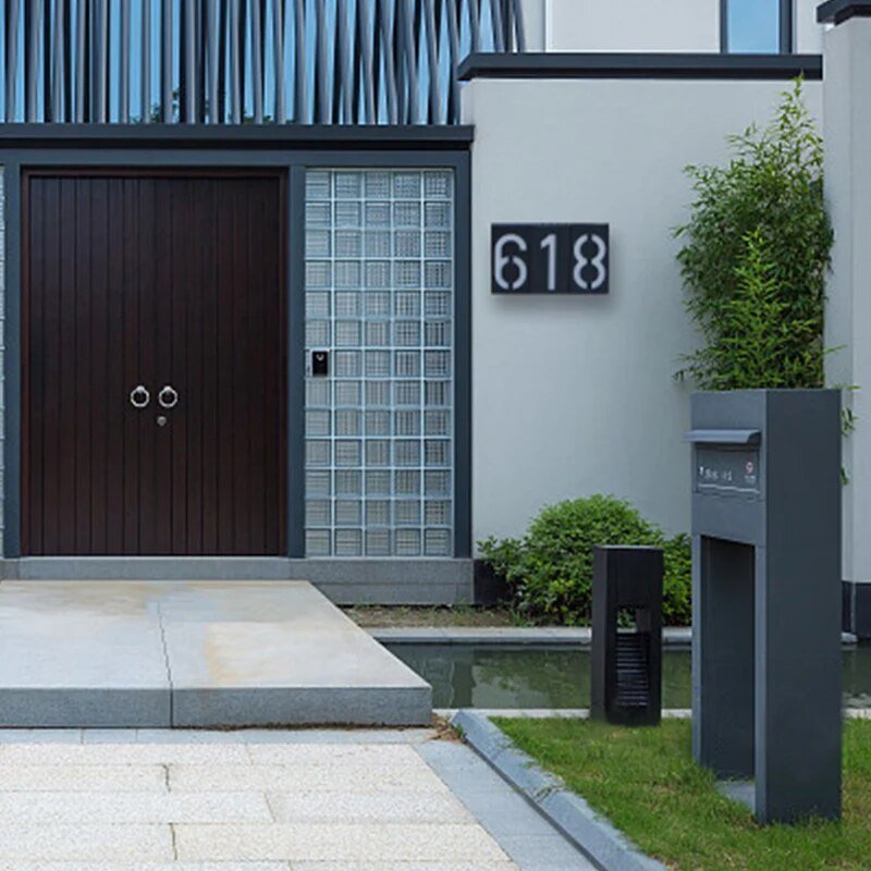 Energy Efficient Outdoor House Number Plate