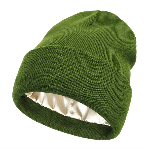 Soft Silk Winter Beanie - Warm Hair Protection Hat