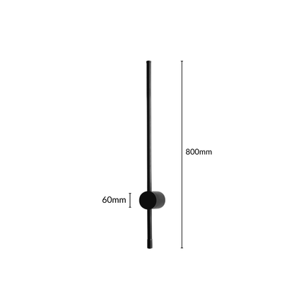 Contemporary Black LED Wall Lamp