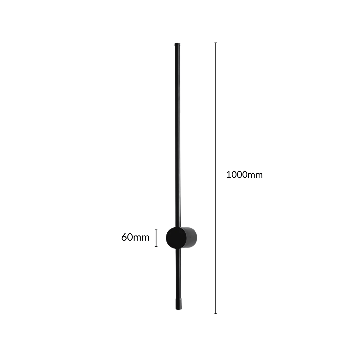 Contemporary Black LED Wall Lamp