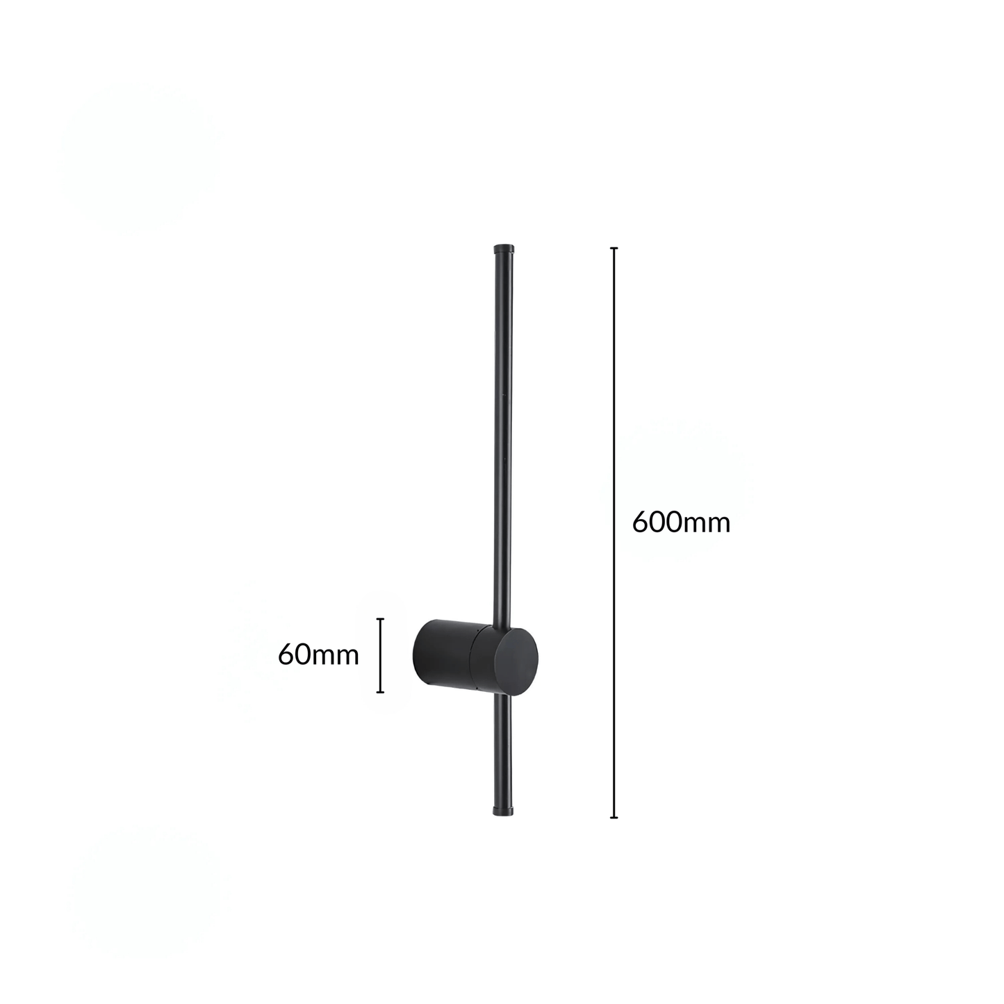 Contemporary Black LED Wall Lamp