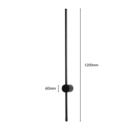 Contemporary Black LED Wall Lamp