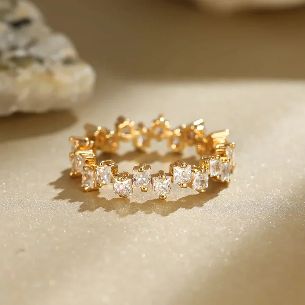 Dainty Small Diamond Solitaire Engagement Ring