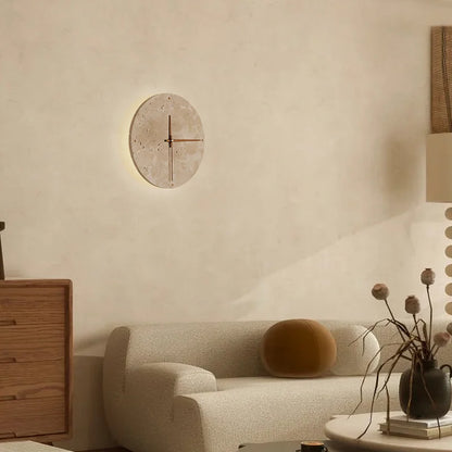 Contemporary LED Clock Wall Lamp