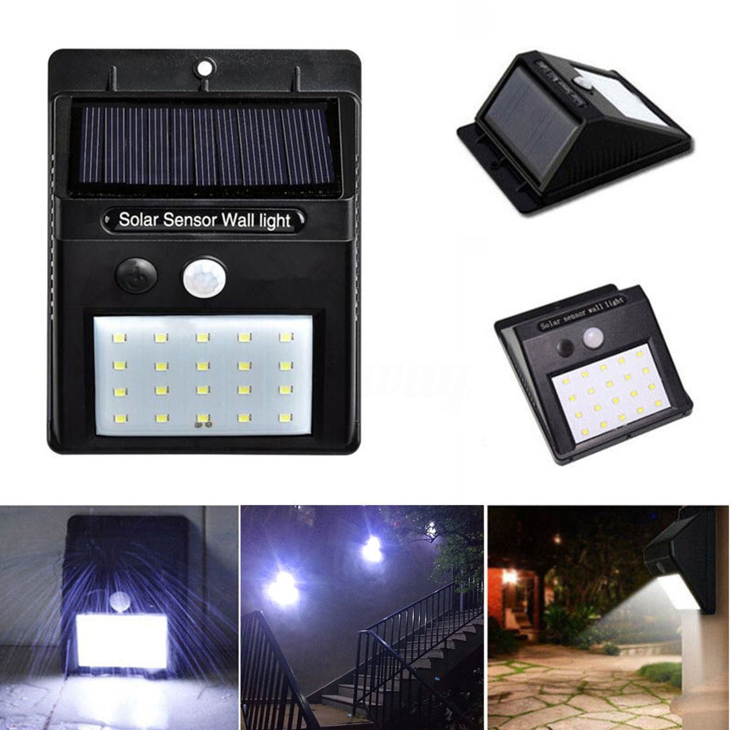 Bright Solar Powered Garden Lights Set