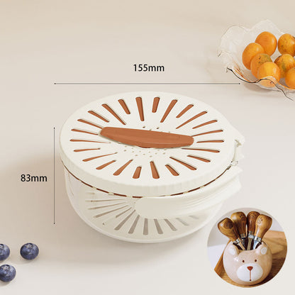 Folding Space Saving Laundry Basket with Flip Lid