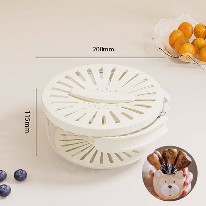 Folding Space Saving Laundry Basket with Flip Lid