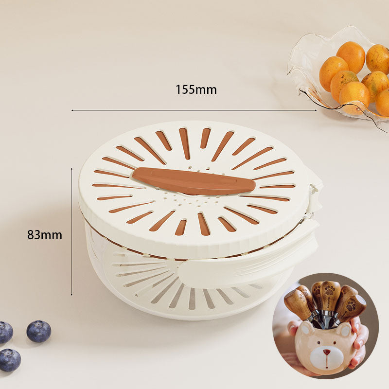 Folding Space Saving Laundry Basket with Flip Lid