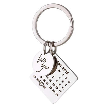 Stylish Calendar Keychain