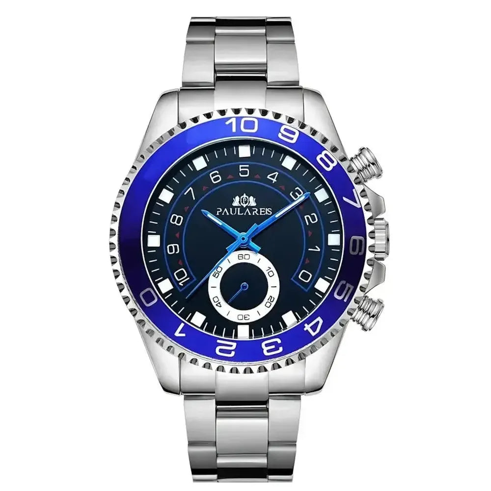 Men's 44mm Stainless Steel Automatic Sports Watch
