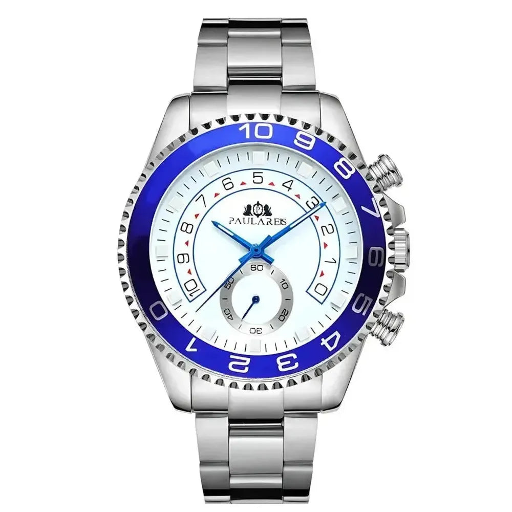 Men's 44mm Stainless Steel Automatic Sports Watch