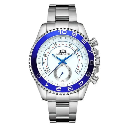 Men's 44mm Stainless Steel Automatic Sports Watch