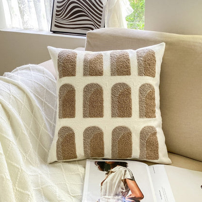 Modern Living Room Sofa Cover | Plain Soft Cushion Pillowcase
