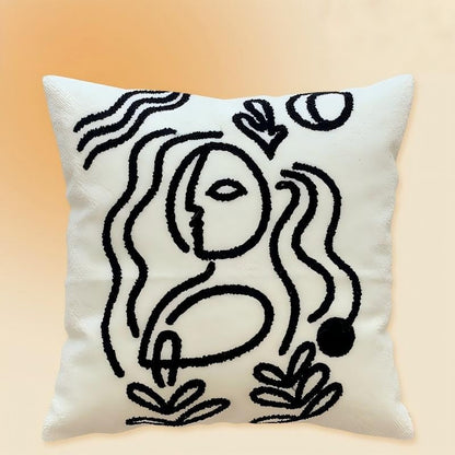 Modern Living Room Sofa Cover | Plain Soft Cushion Pillowcase