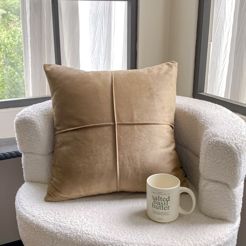Modern Living Room Sofa Cover | Plain Soft Cushion Pillowcase