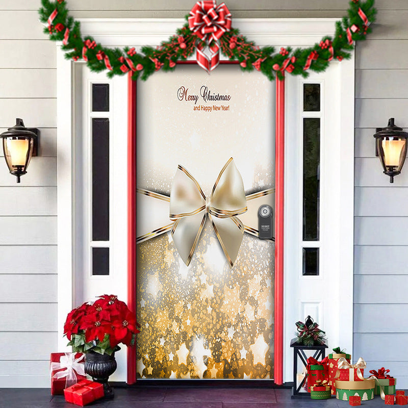 Fun Holiday Elf Door Decoration Wrap