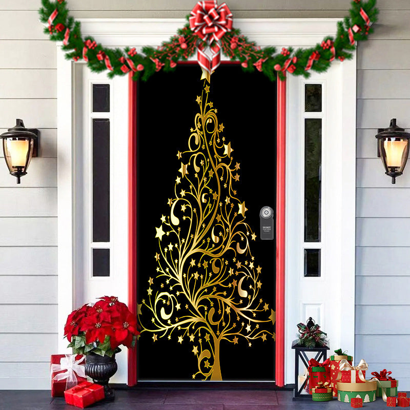 Fun Holiday Elf Door Decoration Wrap