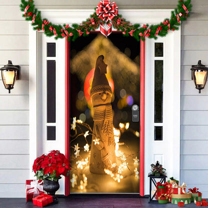 Fun Holiday Elf Door Decoration Wrap
