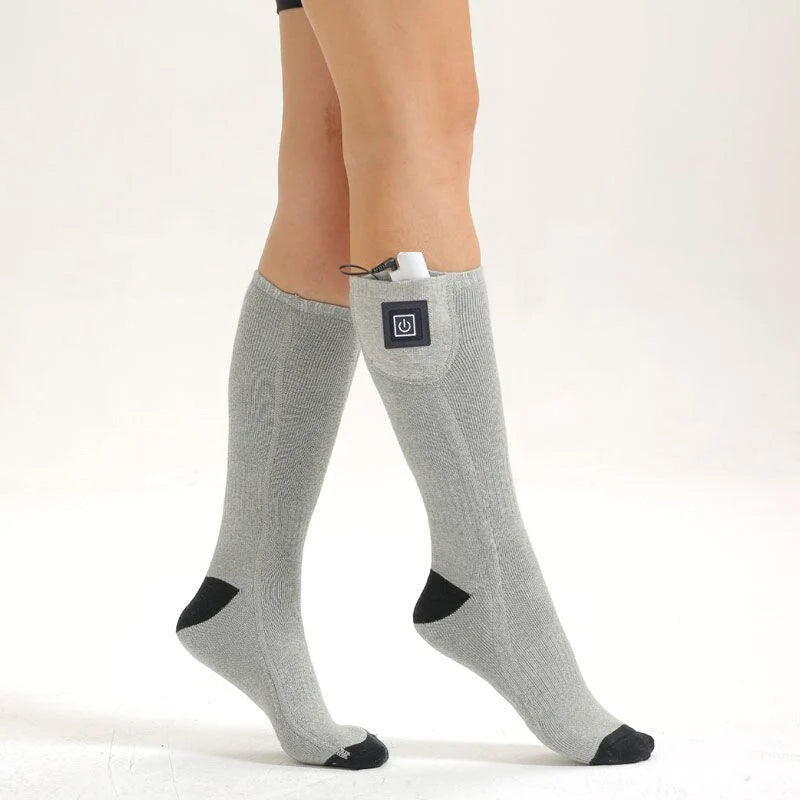 Cozy Electric Heat Socks with Variable Temperature Control - Luxicro