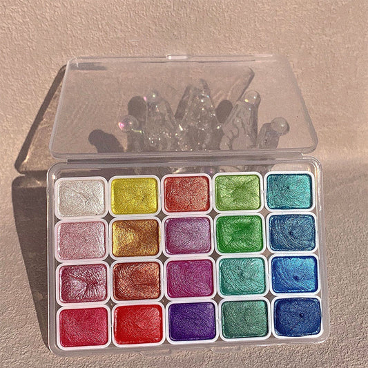 Bright 20 Piece Watercolor Painting Set - Luxicro
