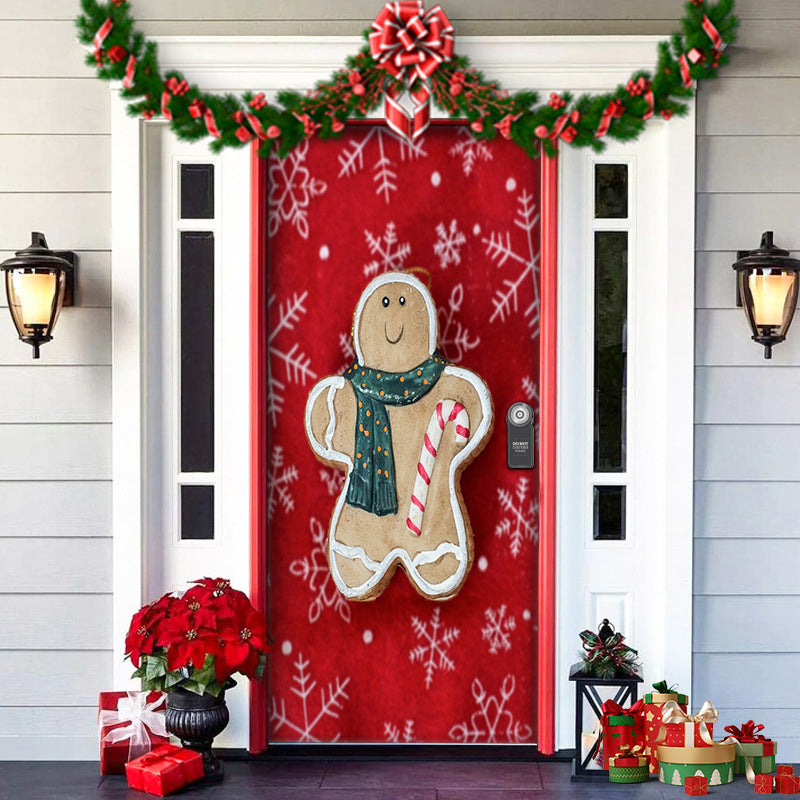 Fun Holiday Elf Door Decoration Wrap
