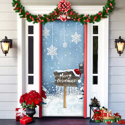 Fun Holiday Elf Door Decoration Wrap