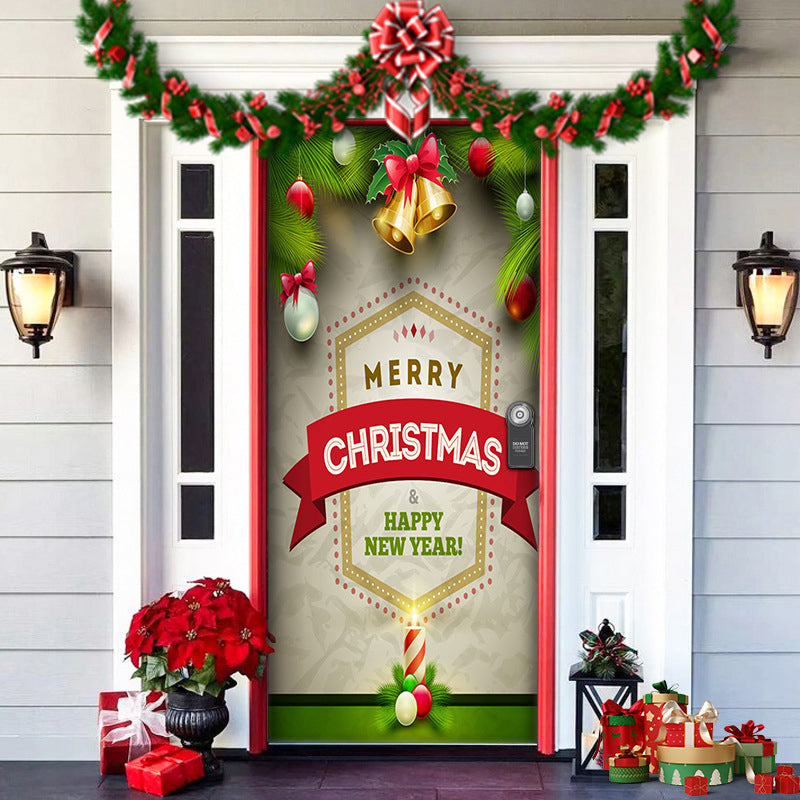 Fun Holiday Elf Door Decoration Wrap