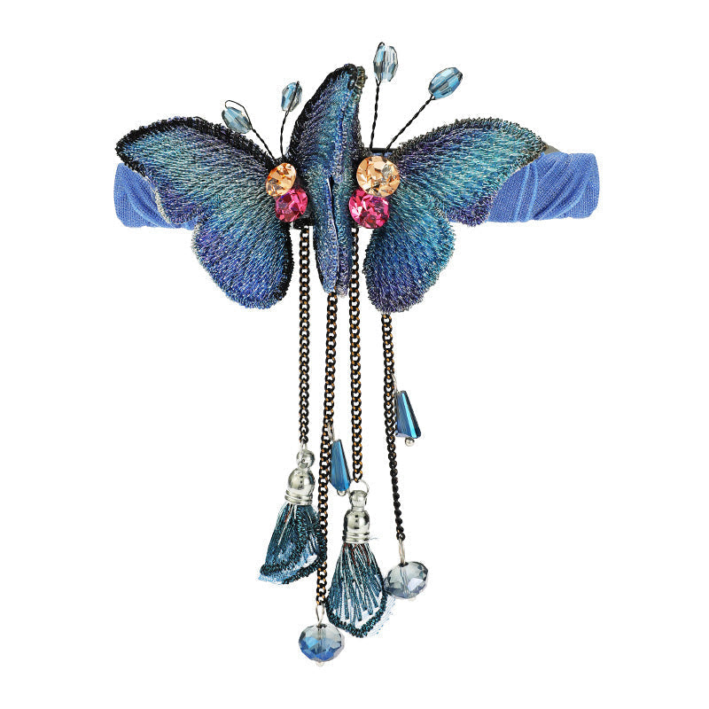 Beautiful Butterfly Hair Clip with Tassels