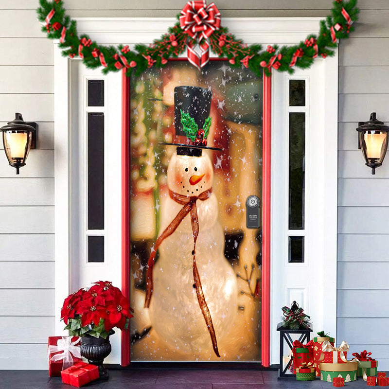 Fun Holiday Elf Door Decoration Wrap