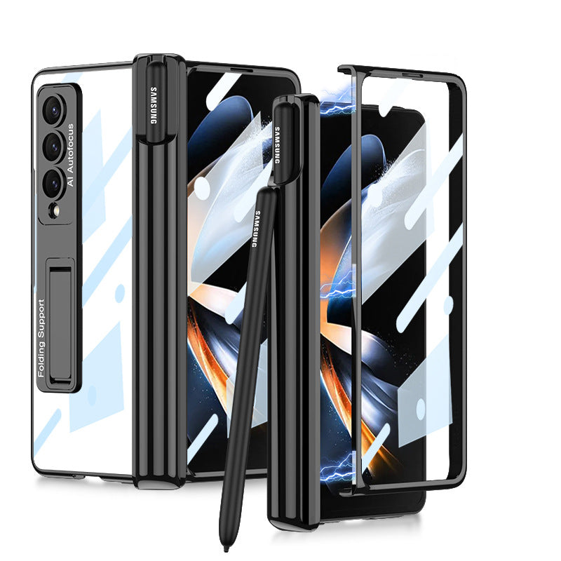 Thin Samsung Flip Phone Cover with Screen Guard - Luxicro