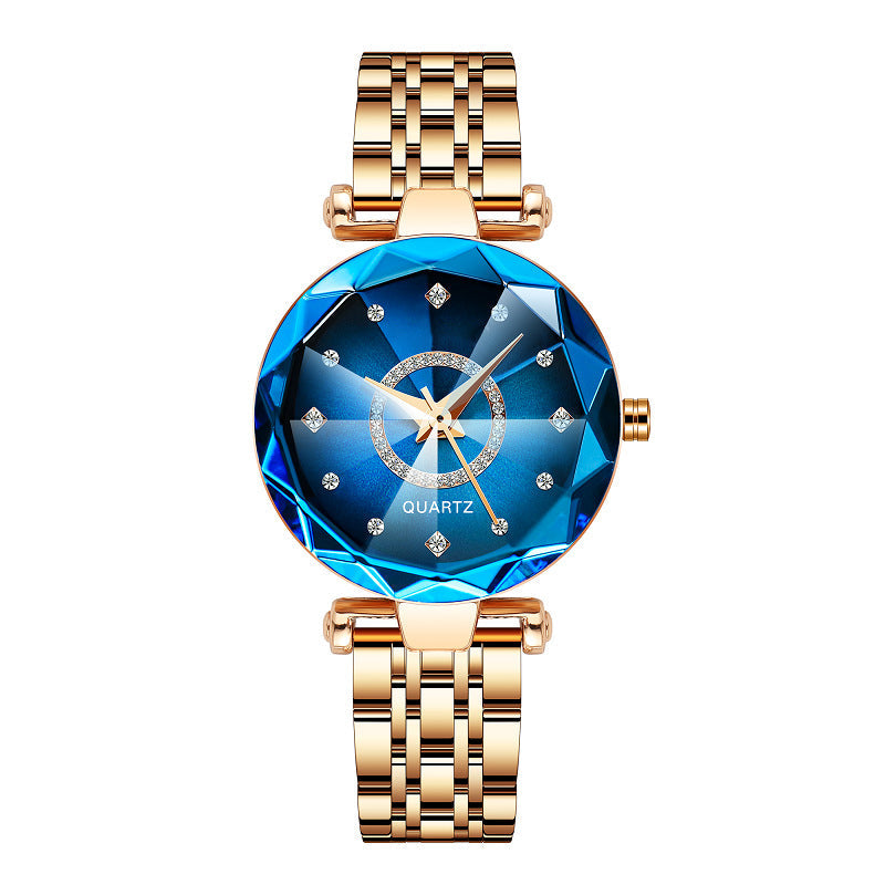 Glossy Crystal Ladies Water Proof Wrist Watch
