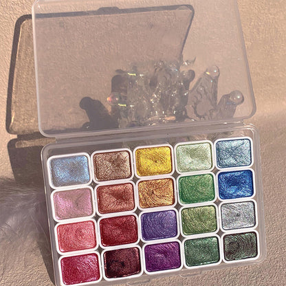 Bright 20 Piece Watercolor Painting Set