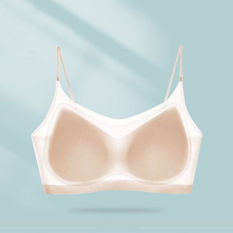 Slim Cooling Bra Made of Breathable Silk Fabric