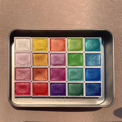 Bright 20 Piece Watercolor Painting Set
