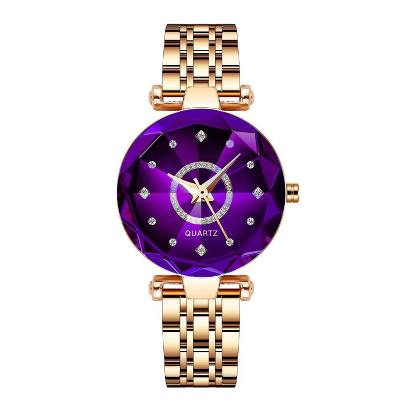 Glossy Crystal Ladies Water Proof Wrist Watch