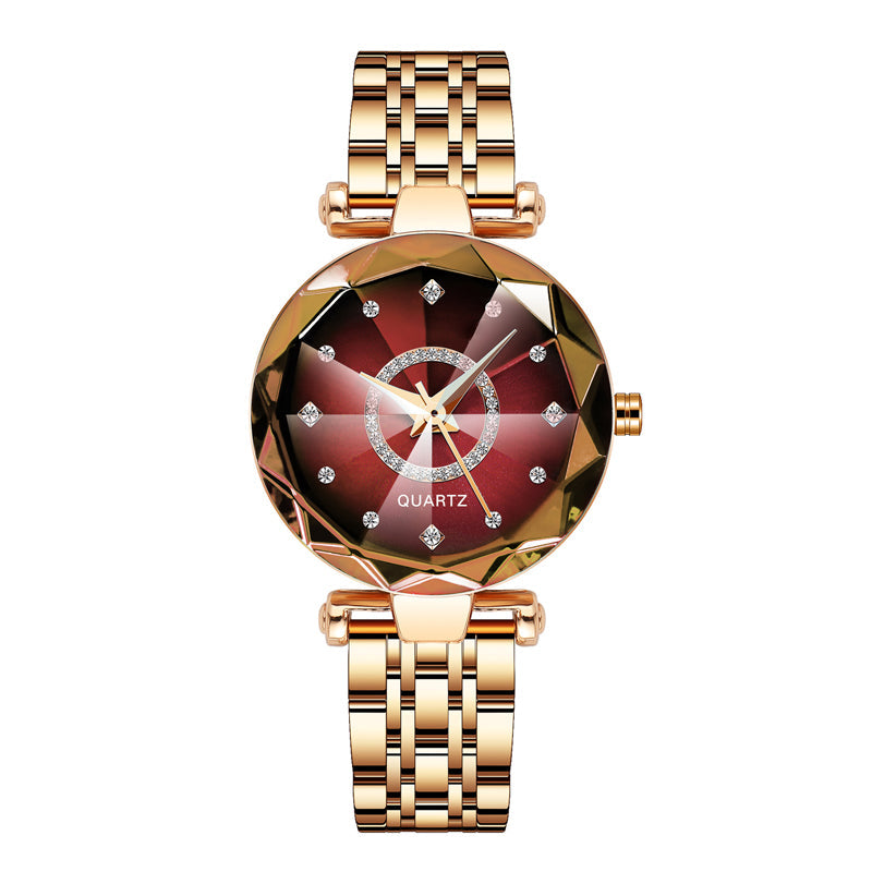 Glossy Crystal Ladies Water Proof Wrist Watch