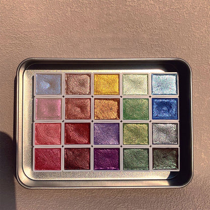 Bright 20 Piece Watercolor Painting Set